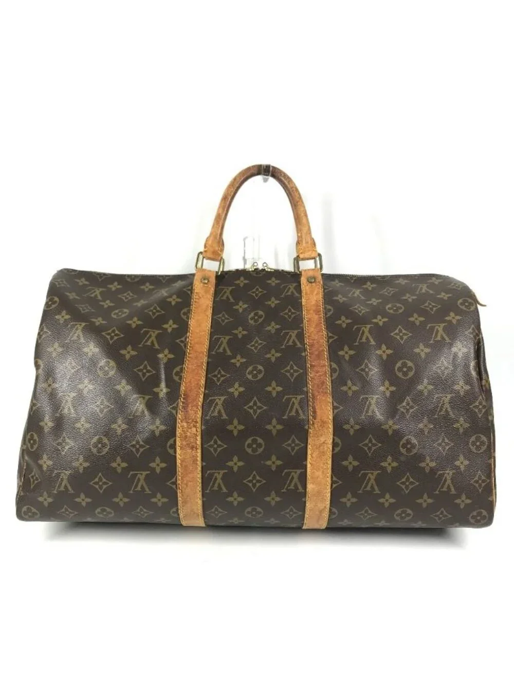 Louis Vuitton Boston Bag Keepall 50 Monogram Canvas Brown